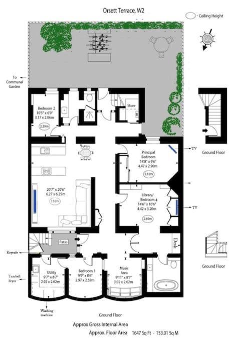 Stunning 4 Bed Flat Near Notting Hill And Hyde Park Apartment *